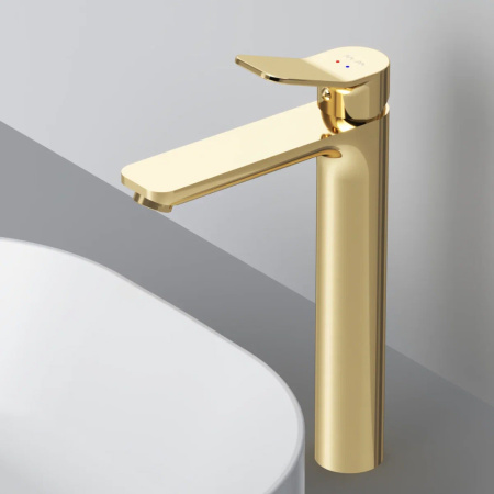 F85A92099 X-Joy Смеситель для умывальника AM.PM высокий, золото