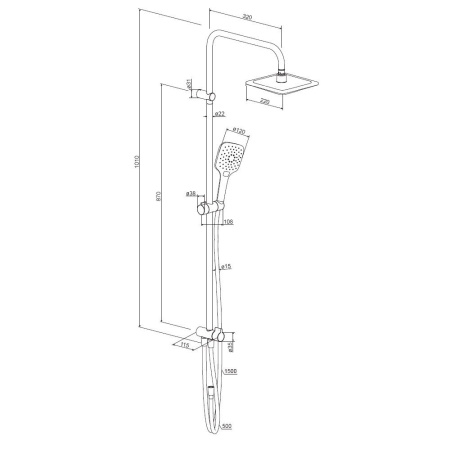 Душевая система AM.PM 931000300 Eclipse