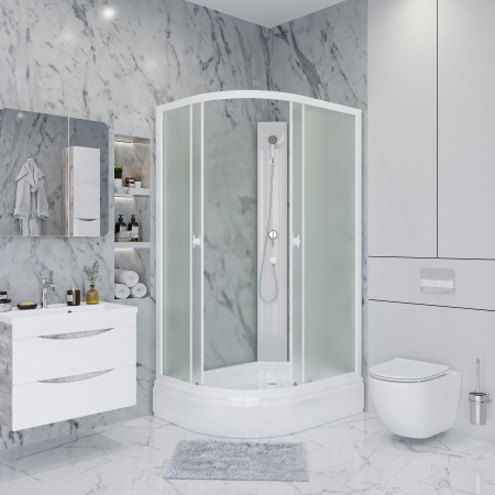 Душевая кабина Niagara Promo P100/80/26R/MT/BK (100х80х195) 4 места