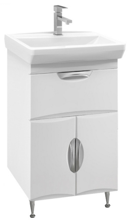 Тумба под умывальник Belux Венеция-Милан Н 55-01 Белый глянцевый