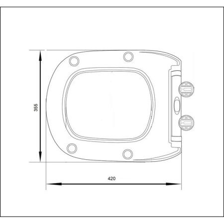 Сидение MARMOLADA, MARMOLADA Aria дюропласт с микролифтом и креплениями Cerutti SPA CT8161