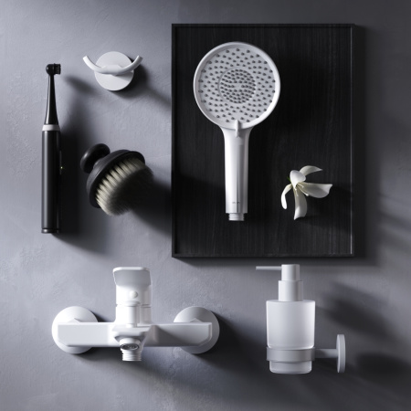 F85A10033 X-Joy Смеситель для ванна и душа AM.PM, белый