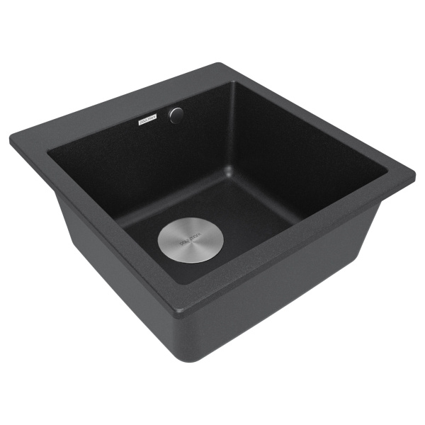 Мойка Paulmark KANTE 50 PM105152-BL 520х510х200 мм, IT-GRANIT, черный
