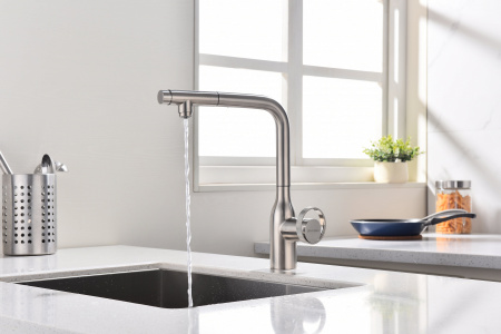 Смеситель для кухни Paulmark URBAN Ur213104-NI, никель