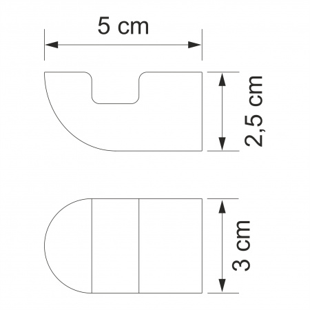 Крючок WasserKRAFT Kammel K-8323