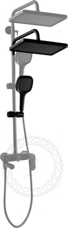 Душевая система FILARETE Retta FL2030 (Черный матовый)