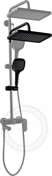 Душевая система FILARETE Retta FL2030 (Черный матовый)