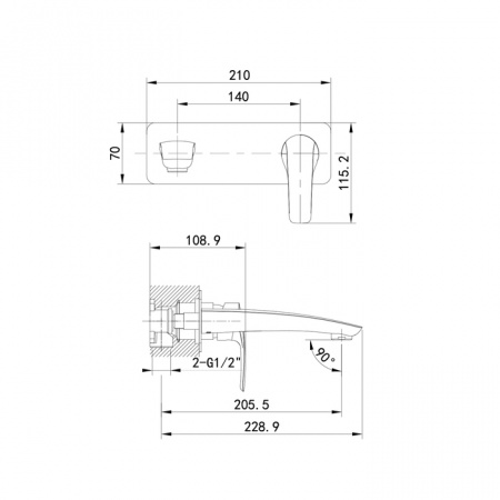 Смеситель для умывальника IDDIS Ray RAYWT00i65