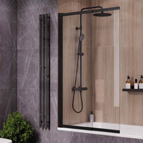 Ограждение на ванну Reflexion RX15090CBL-21 150х90см Slider, прозрачное закаленное стекло 5мм