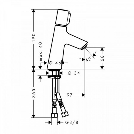 Смеситель для умывальника Hansgrohe Talis Select S 72041000