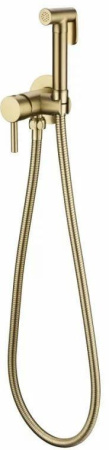 Смеситель встраиваемый с гигиеническим душем Grocenberg GB001 Золото матовый