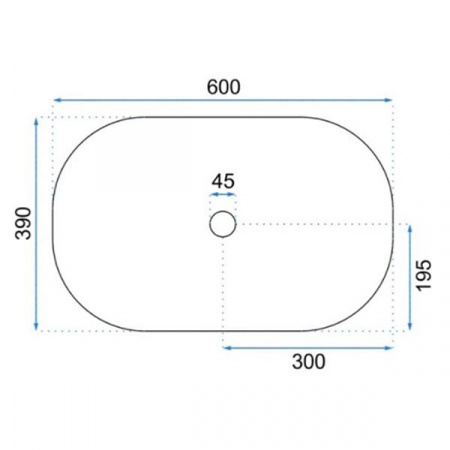 Умывальник Rea Gizel 60 U9605