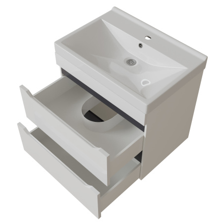 Тумба для ванной MIXLINE "Лайн-60" подвесная под ум.Fest-60 (Sanita Lux) (553009)