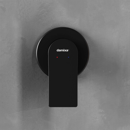 477500300 Apollo Смеситель для душа Damixa монтируемый в стену, черный