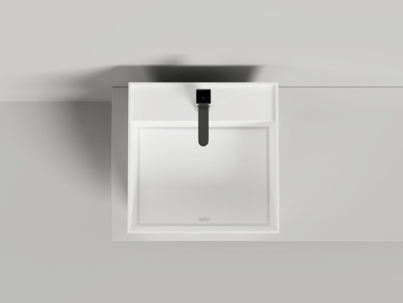 Раковина накладная Salini ARMONIA SQUARE TOP 03 без отверстия под смеситель, белый, 130523TM