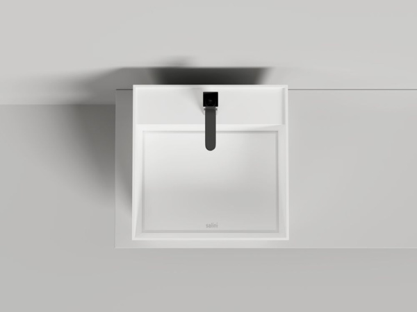 Раковина накладная Salini ARMONIA SQUARE TOP 03 без отверстия под смеситель покраска по RAL полностью, 130523TMF
