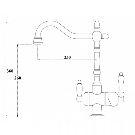 Смеситель для мойки ZorG ZR 326 YF