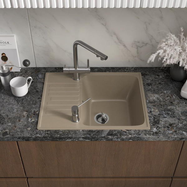 Кухонная мойка Reflection Prima RF0460BE, бежевый