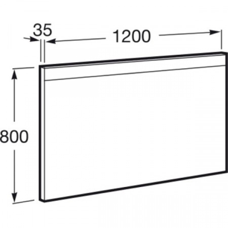 Зеркало Roca Prisma Comfort 120x80 с подсветкой A812268000