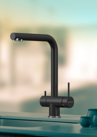 Смеситель для кухни Paulmark SKALEN Sk213020-401, антрацит