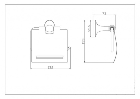 Держатель туалетной бумаги CeramaLux Bell 53507