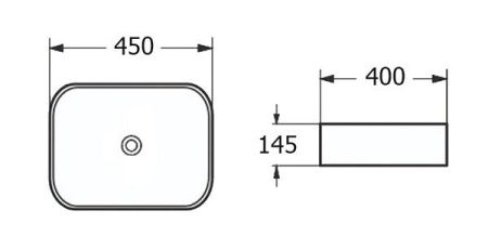 Умывальник Roxen Tor 570065 450х400х145