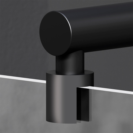 W94UWI-80-F1-BTE X-Joy Душевая перегородка AM.PM 80x195, стекло прозр. 8 мм + покрытие, фурнитура черный