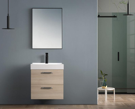 Тумба под умывальник Belux Стокгольм НП 60-02 Акация Лэйкленд светлая