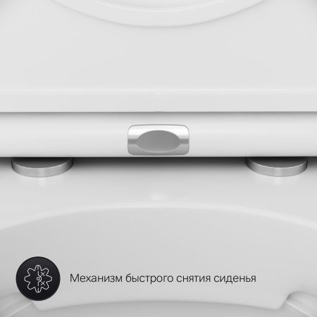 Унитаз подвесной AM.PM Inspire C501700WH безободковый FlashClean, без сиденья