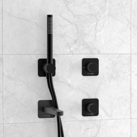 Встраиваемый комплект для ванны WasserKRAFT с лейкой и изливом A5251.299.301.302.242.217