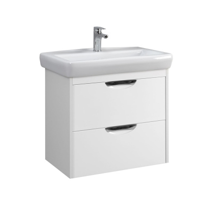 Тумба под умывальник Belux подвесная Нёман 65-02 Белый глянцевый