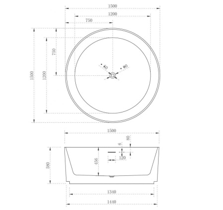 Акриловая ванна ABBER AB9442 белая