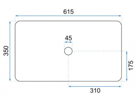 Умывальник Rea Denis U4800