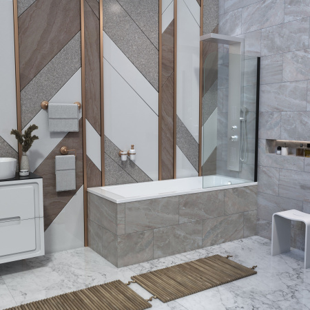 Ванна из литьевого мрамора Taliente Egoista EG2318080-1 180х80 пристенная прямоугольная