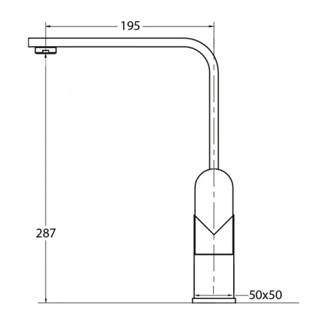 Смеситель для мойки AquaSanita Signa 2083 001 chrome