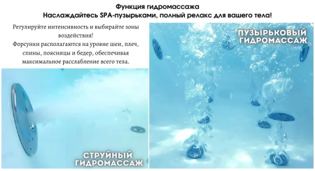 Акриловая ванна Cerutti SPAC-403L  гидромассажная  170x80x58