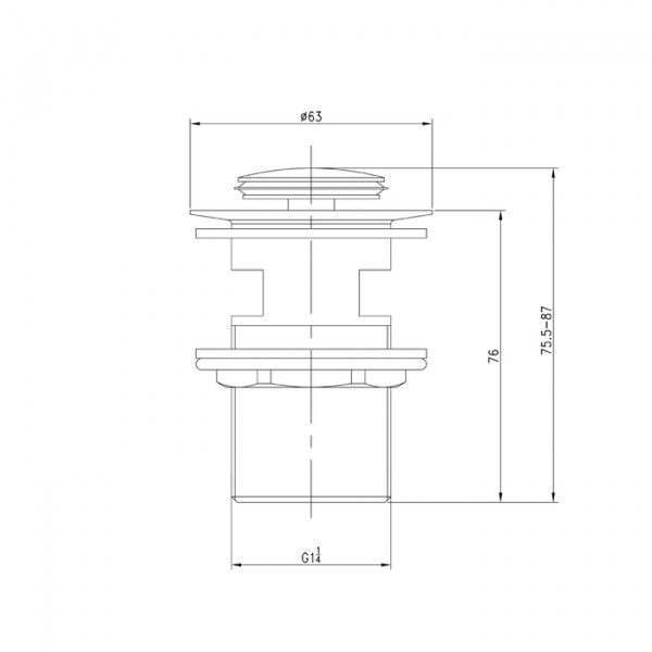 Выпуск для умывальника IDDIS Optima Home 001SB01i88 хром