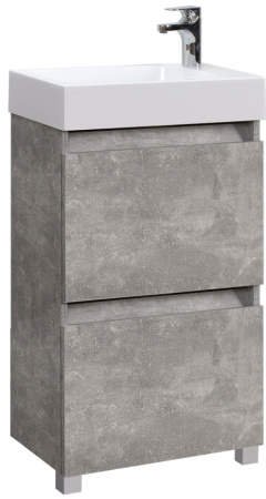 Тумба под умывальник Belux Темпо Н 50-01 Бетон Чикаго светло-серый