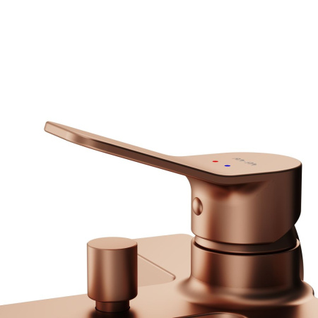 F85A10044 X-Joy, Смеситель для ванны и душа AM.PM, роз. золото