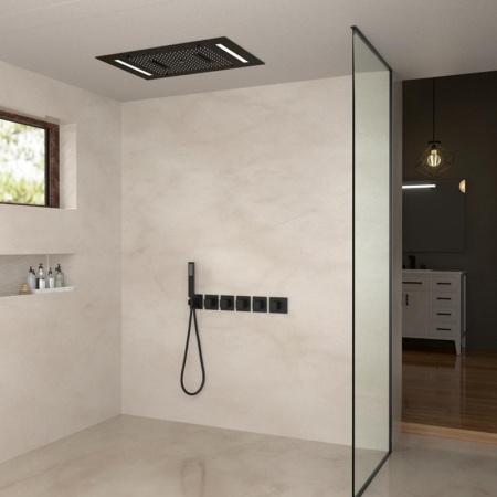 Встраиваемая душевая система с термостатом TIMO Petruma SX-5229/03SM, черный