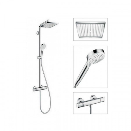 Душевая система Hansgrohe Crometta Е 240 1jet Showerpipe [27271000]