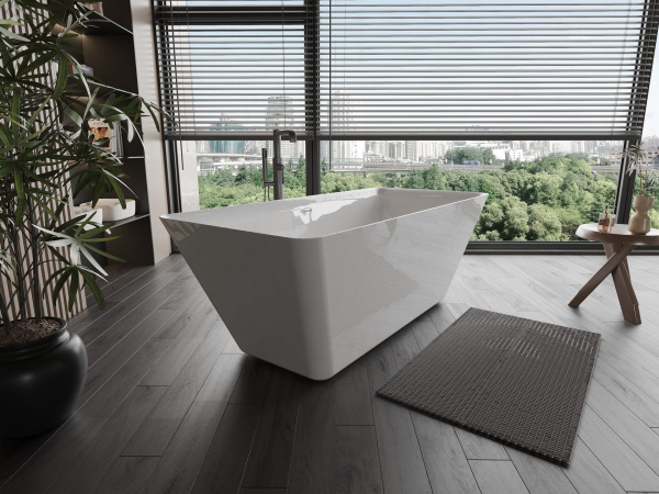 Ванна AQUAme акриловая отдельностоящая AQM3502GW