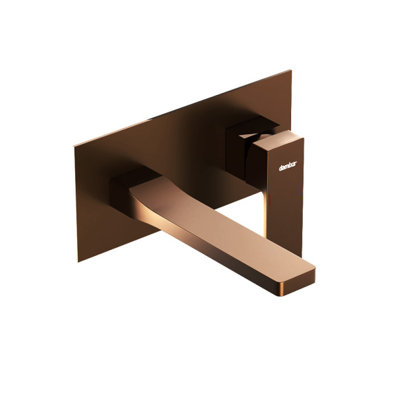 530260500 Gala Смеситель для умывальника Damixa монтируемый в стену, розовое золото