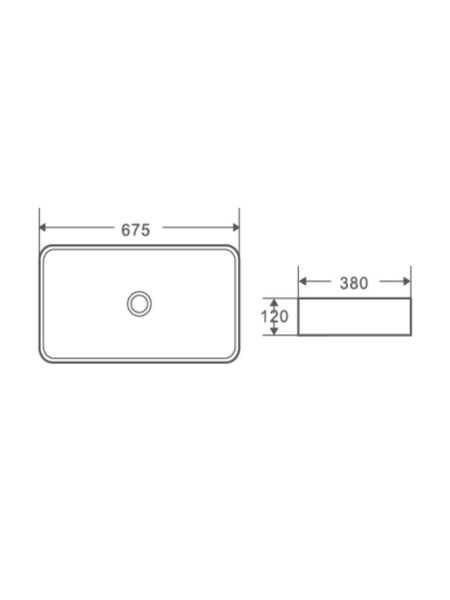 Раковина накладная WeltWasser WW SK ELBACH 2250 MW