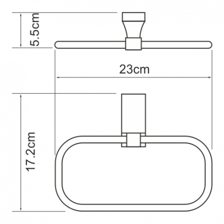 Держатель полотенец WasserKRAFT Lopau K-6060