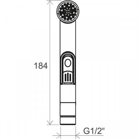 Лейка для гигиенического душа Ravak BM 040 962.00 X07P269