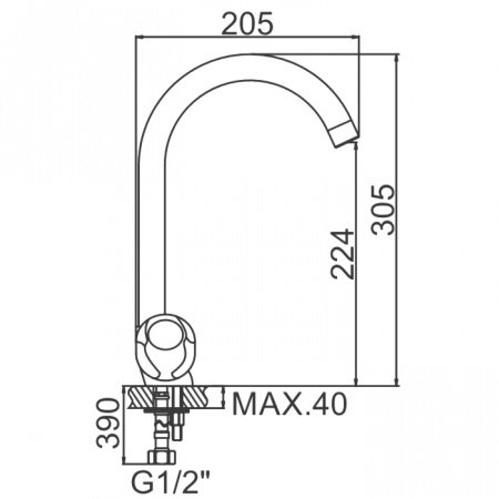 Смеситель для мойки Ledeme H26 L4326