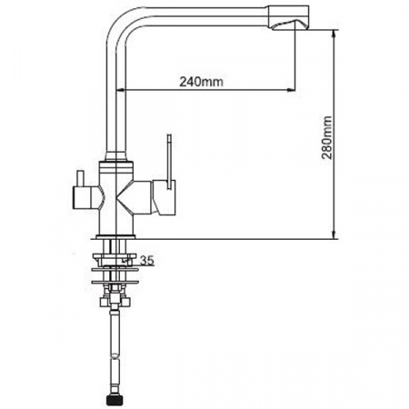 Смеситель для мойки Gappo G4399-1