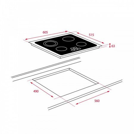 Комплект техники: Духовка TEKA HBB 720 WHITE OVEN с варочной панелью TEKA TZ 6420 и вытяжкой TEKA CNL 6415 PLUS WHITE 