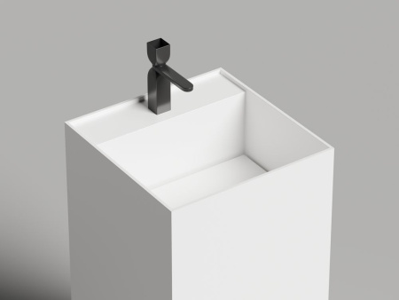 Раковина напольная Salini ARMONIA SQUARE TOP 01 без отверстия под смеситель покраска по RAL полностью, 130521TMF